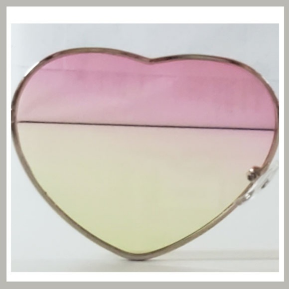 Pink & Green Heart Sunglasses - Picture 4 of 4
